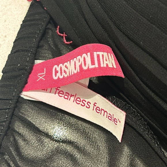 COSMOPOLITAN Black/Hot Pink Camisole Nightie Babydoll Lingerie Size XL - Picture 9 of 11